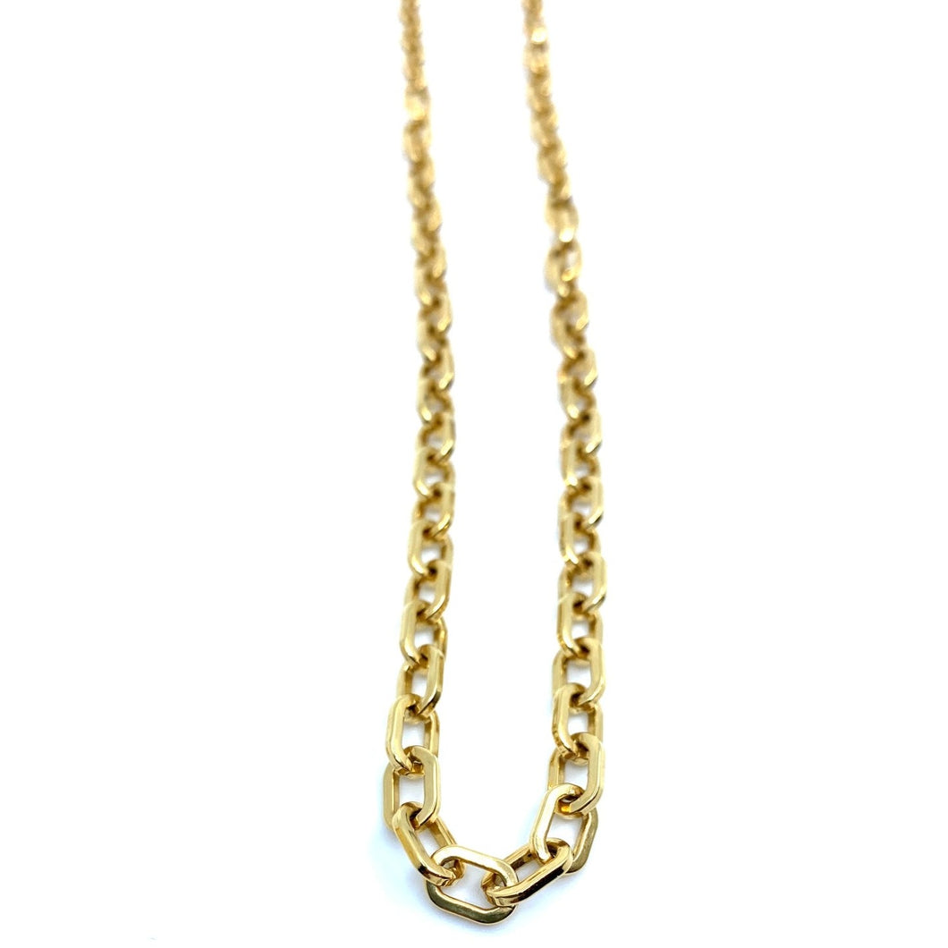 Thick Gold Paperclip Chain