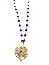 Load image into Gallery viewer, Lapis Lazuli Disk Eternity Necklace