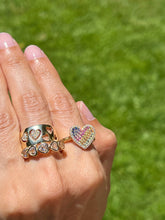 Load image into Gallery viewer, Pastel Rainbow Heart Ring