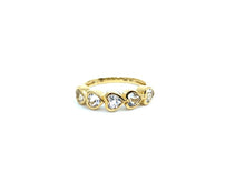 Load image into Gallery viewer, Sparkling Heart Demi-Eternity Band