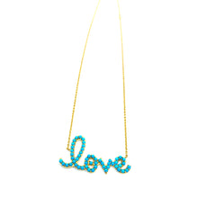 Load image into Gallery viewer, Turquoise Love Necklace