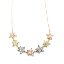 Load image into Gallery viewer, Tri-Color Star Necklace