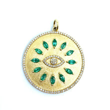 Load image into Gallery viewer, Emerald Talisman Medallion