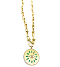 Load image into Gallery viewer, Thick Gold Ball T Necklace