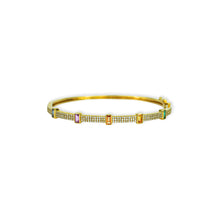 Load image into Gallery viewer, Rainbow Sapphire Bangle