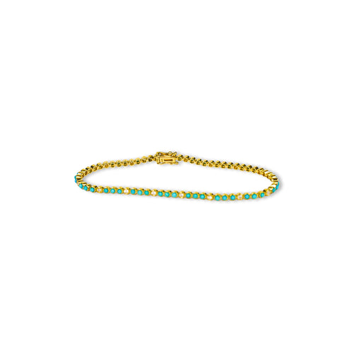 Turquoise & Diamond Bracelet