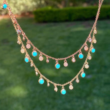 Load image into Gallery viewer, Turquoise Drops Choker