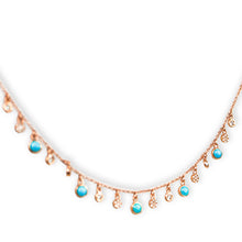 Load image into Gallery viewer, Turquoise Drops Choker