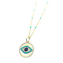 Load image into Gallery viewer, Turquoise &amp; Sapphire Talisman