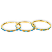 Load image into Gallery viewer, Turquoise &amp; Diamond Eternity Band