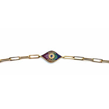 Load image into Gallery viewer, Rainbow Talisman Paperclip Bracelet